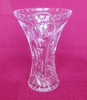 Elegante Kristall Vase, wunderschön geschliffen