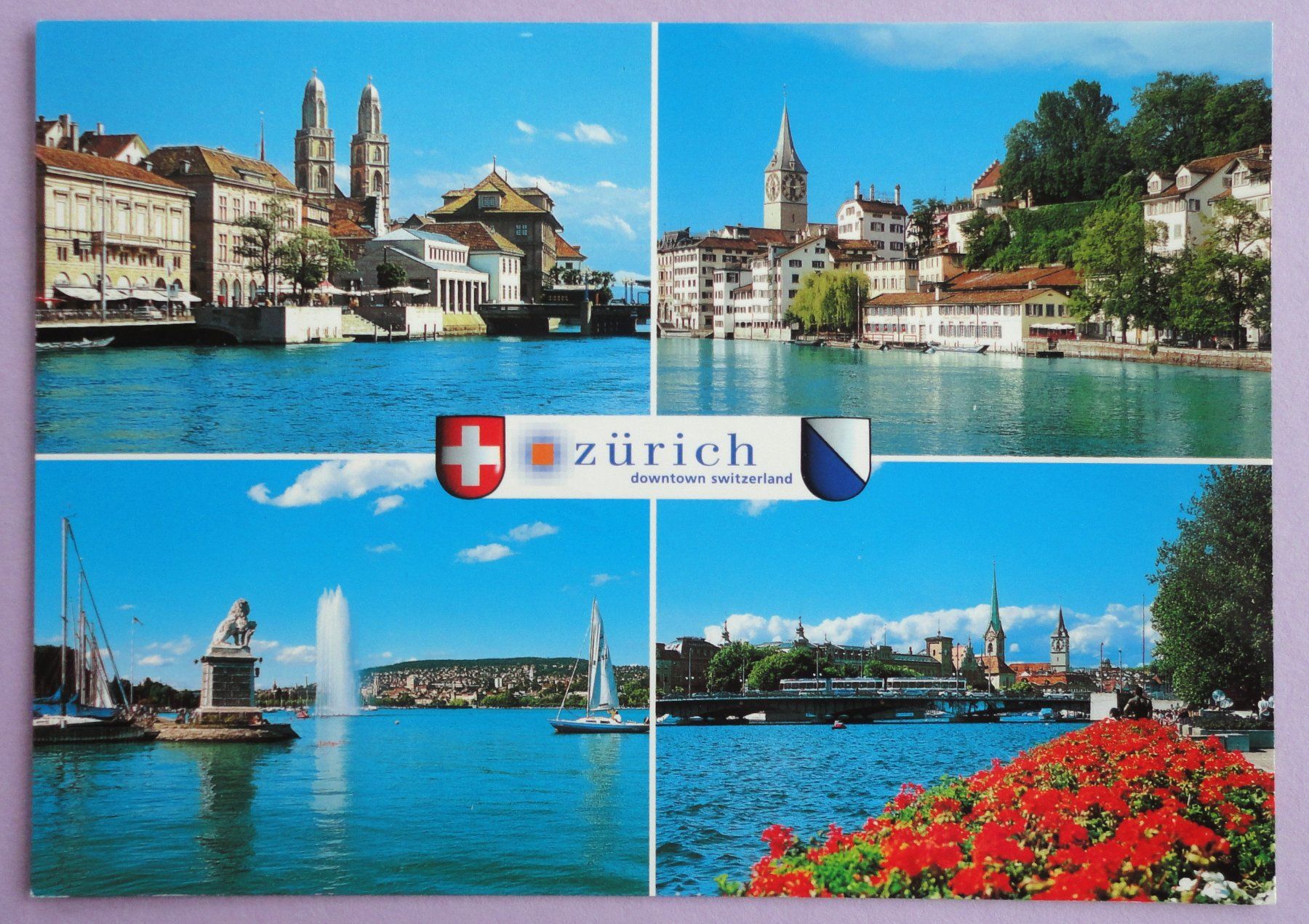 Cartoline postali: Zürich – Usato da Fétigny venduto da Billy2miny