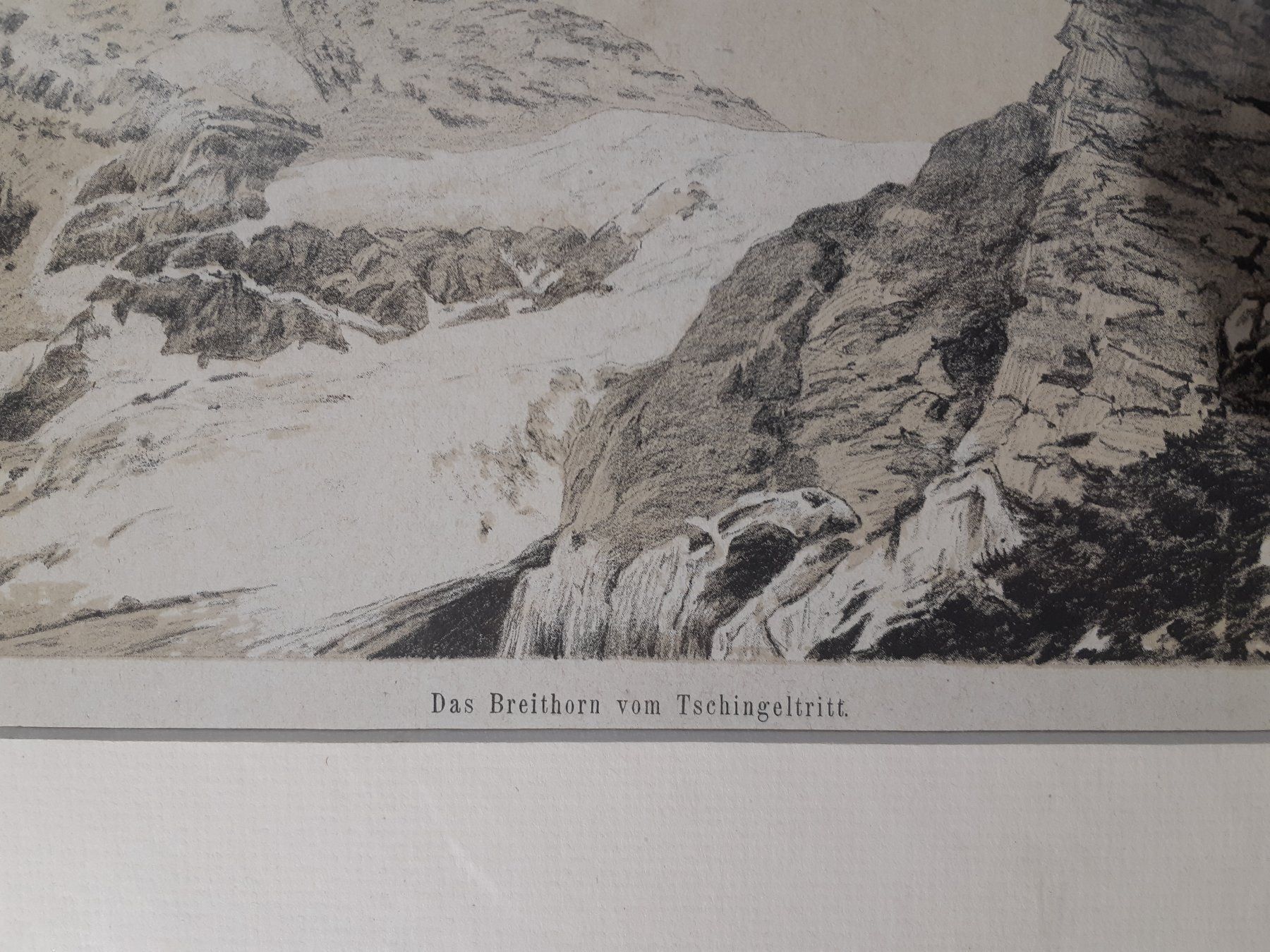 Grafica & Litografie: Litho Breithorn vom Tschingeltritt – Usato da Grindelwald venduto da carro5 2