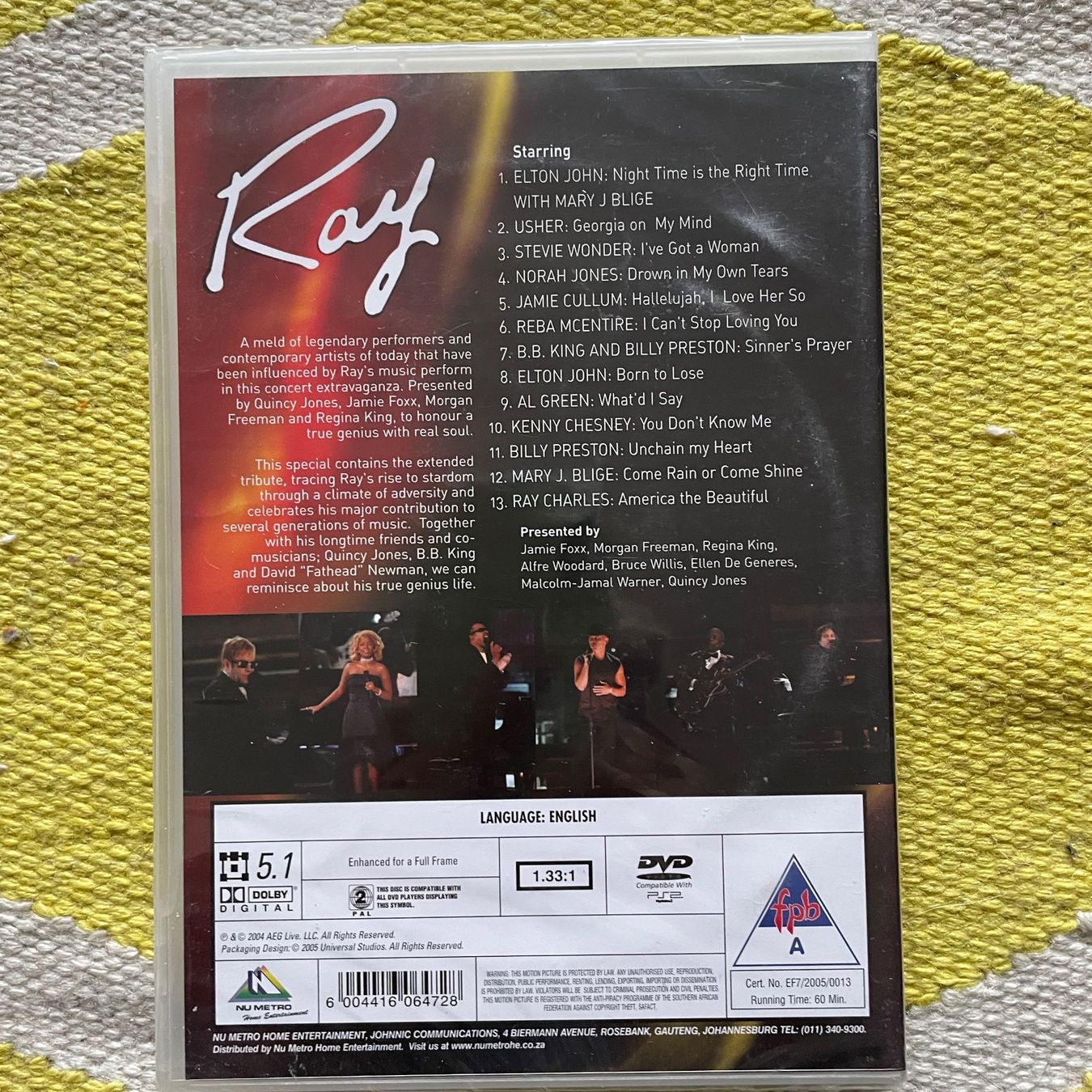 Alle DVDs: RAY CHARLES-NEU DVD GENIUS: A NIGHT FOR RAY CHARLES – Neu und originalverpackt aus Rorschacherberg von CD-Roli 1