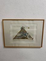 Vintage Farbradierung "Rätzer 83" von H. R. Ambauen (1983)