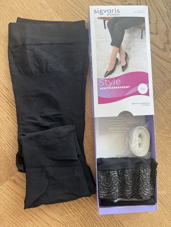 Sigvaris Kompressionsstrumpfhose + Strümpfe XS schwarz neu