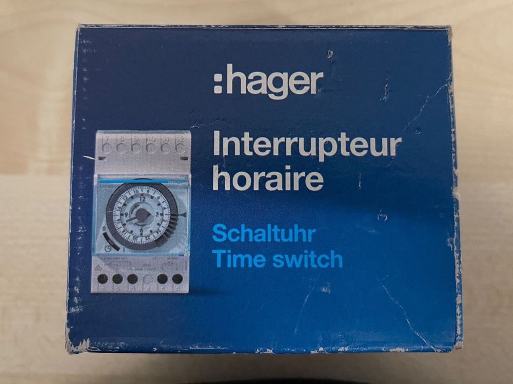 Elektromechanisch Schaltuhr EH110 1 Kanal 16A / 230V (Hager) (Gebraucht ...