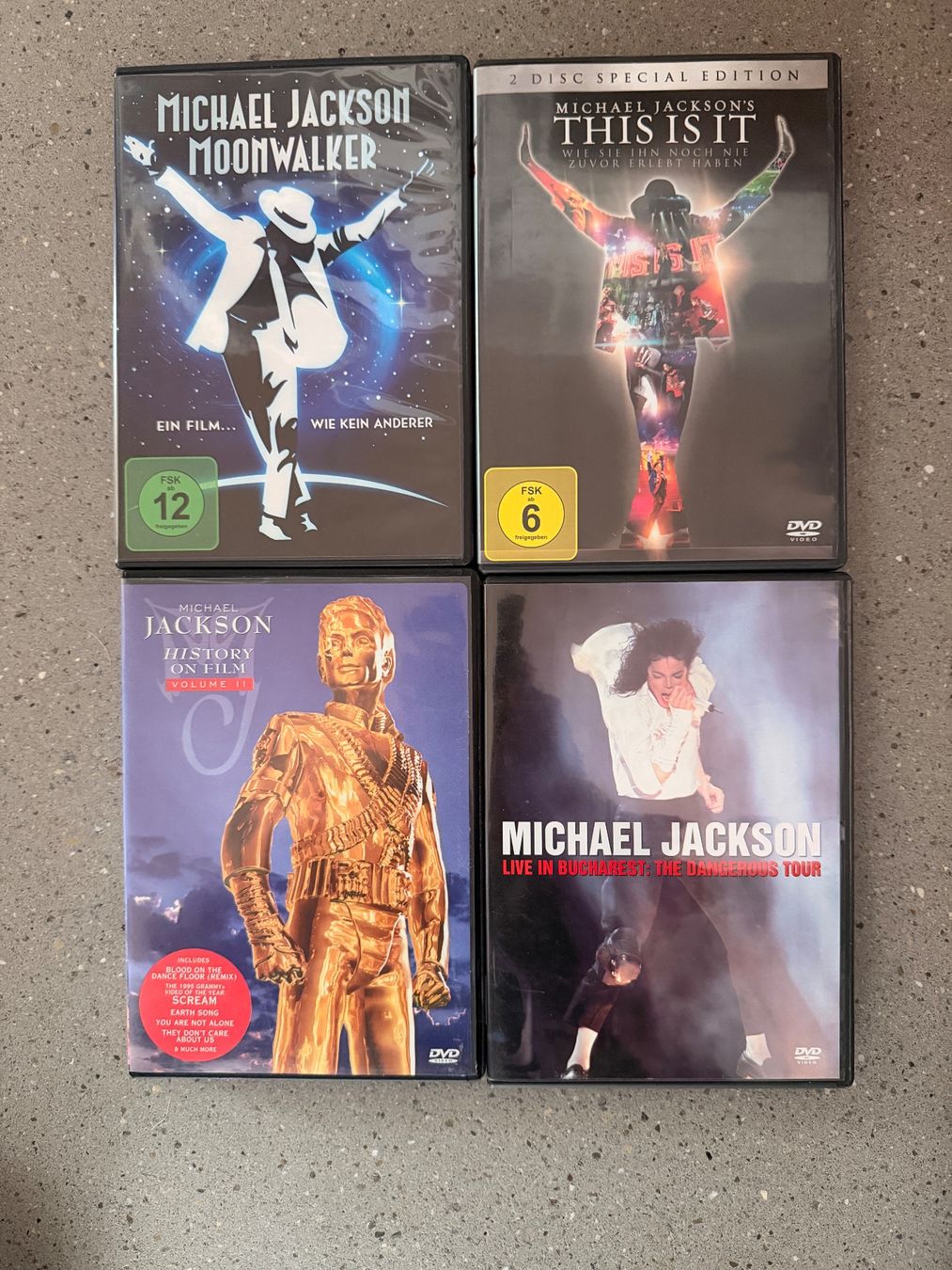 Tutti i DVDs: 4 x DVD Michael Jackson – Usato da Fehraltorf venduto da Djrog