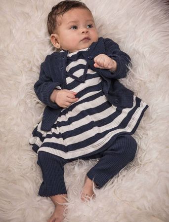 Dreiteiliges Baby Girl Set Grösse 86