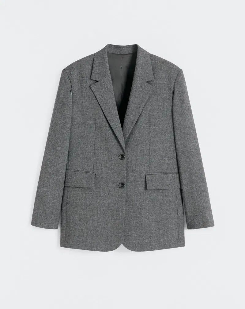 Mango Giacche: Mango Selection Grey Blazer with sleeve vents – Usato da Adliswil venduto da nat_7q7l