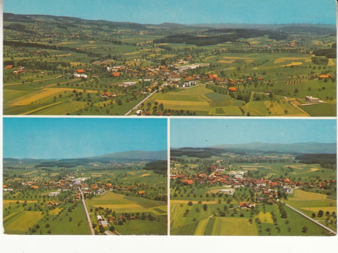 Ansichtskarten: Auw Flugaufnahme ca. 1970 – Gebraucht aus Bürglen TG von StampGraf