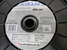 Audiolab Lautsprecherkabel, Hiflex-LS-Kabel, 2x1.5mm2 100m