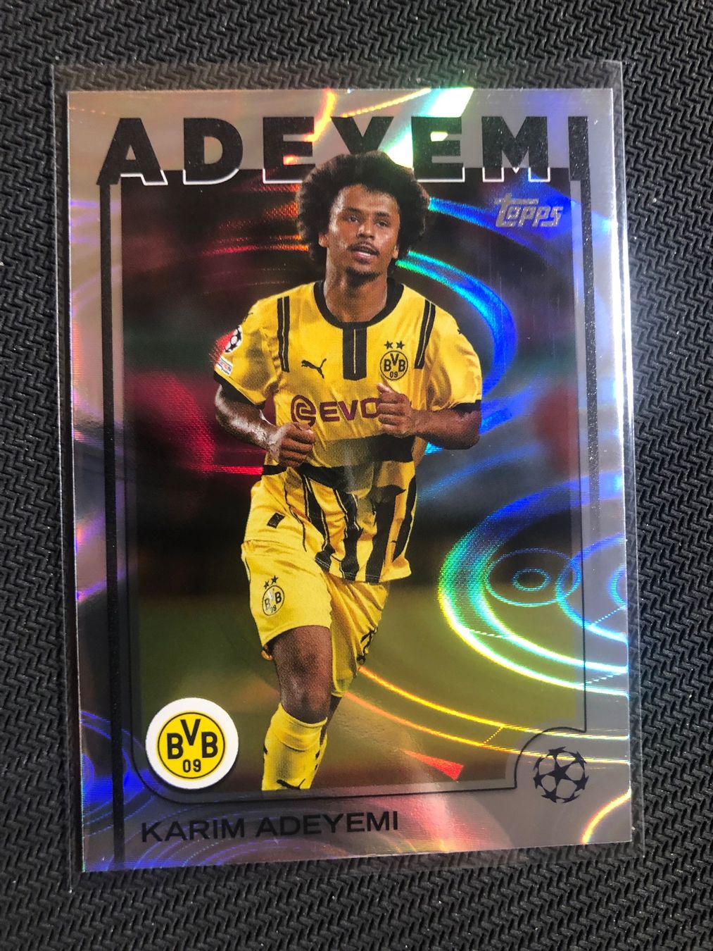 Topps Sammelbilder & Trading cards: Topps Flagship 2025 Karim Adeyemi Rain Drops – Gebraucht aus Wangenried von Garagara