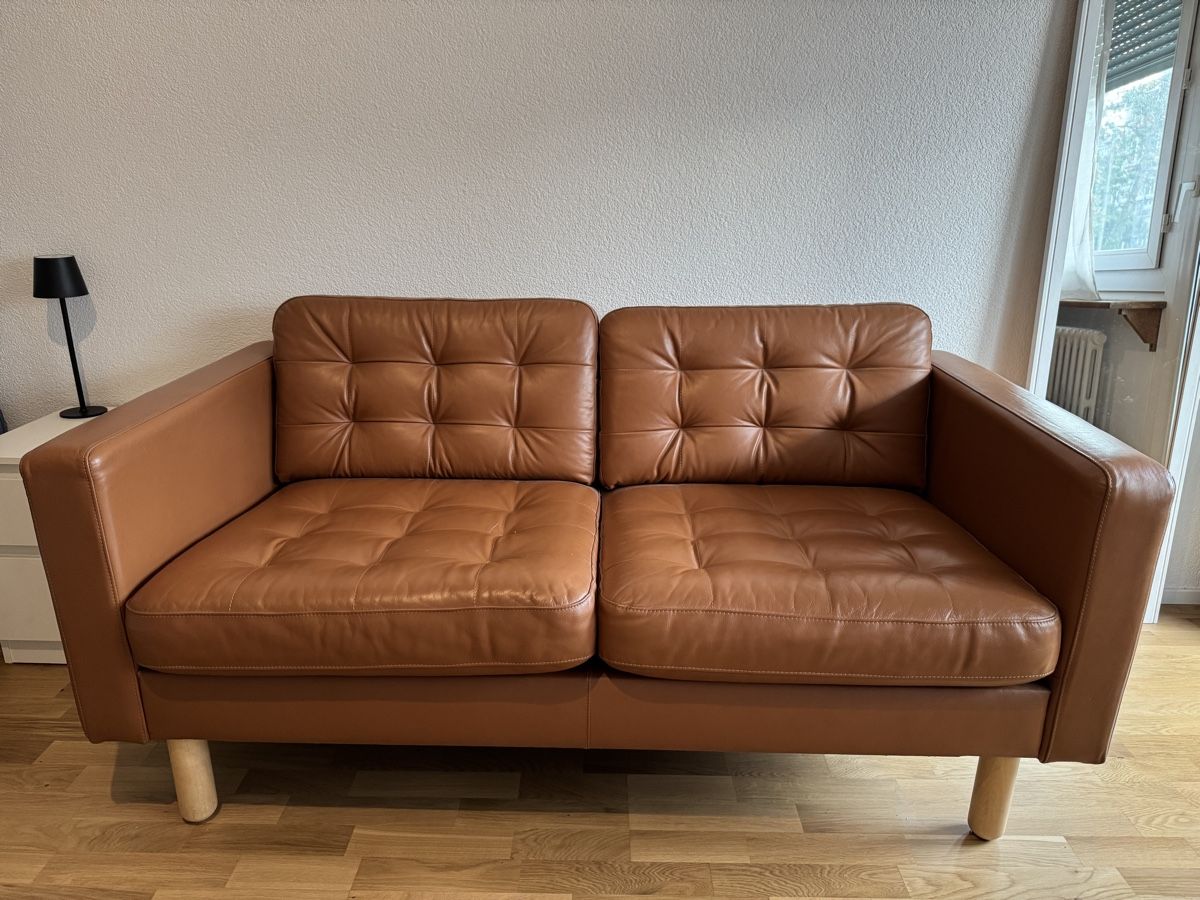Sofas: Sofa brown leather 2-seater used condition – Gebraucht aus Bern von bia_695q 5