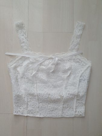 Helles Spitzentop Gr XS *neuwertig*
