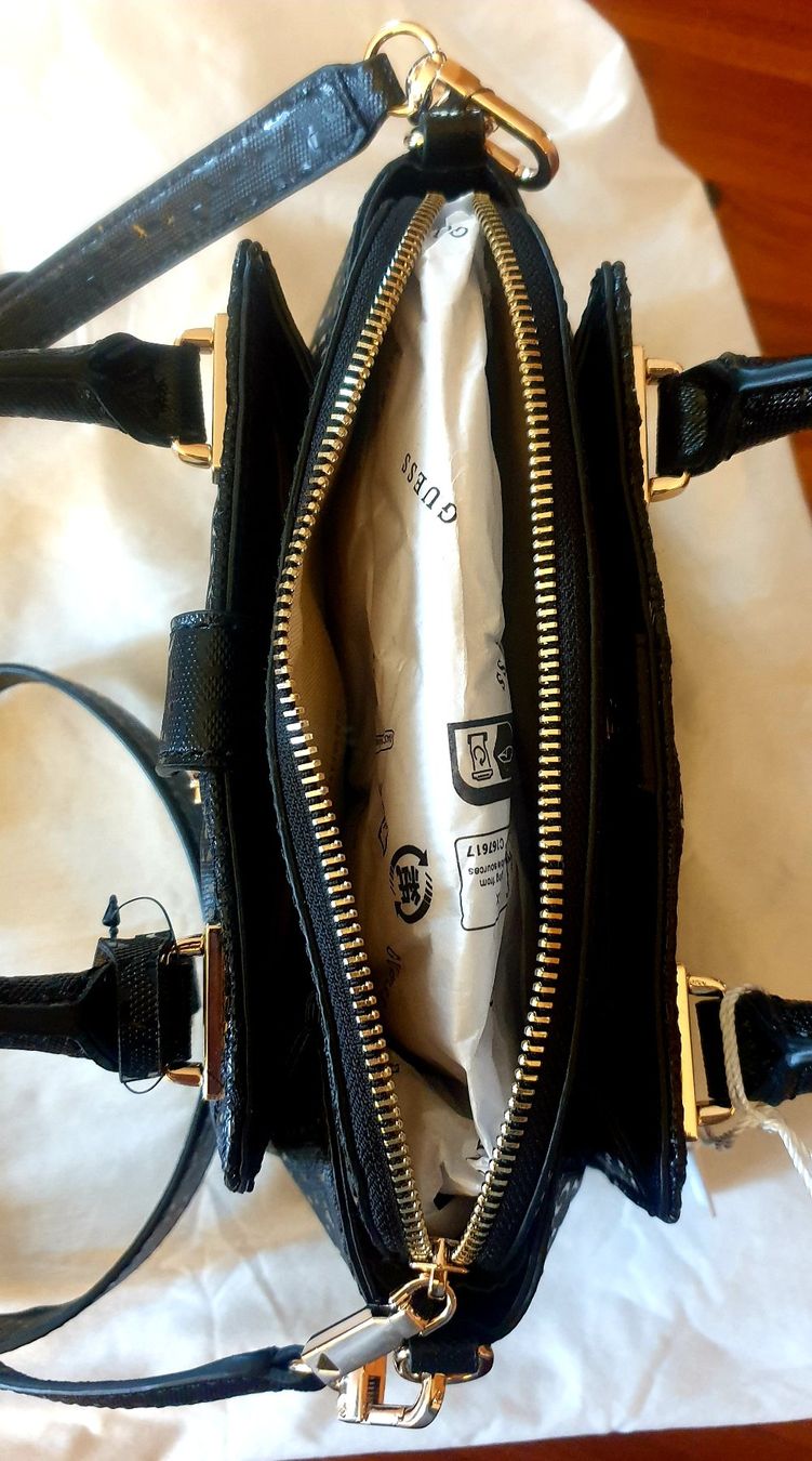 Guess Borse da donna: Guess Handtasche Schwarz / Gold – Nuovo e nell'imballaggio originale da Weiningen ZH venduto da Sternschnuppe33 2