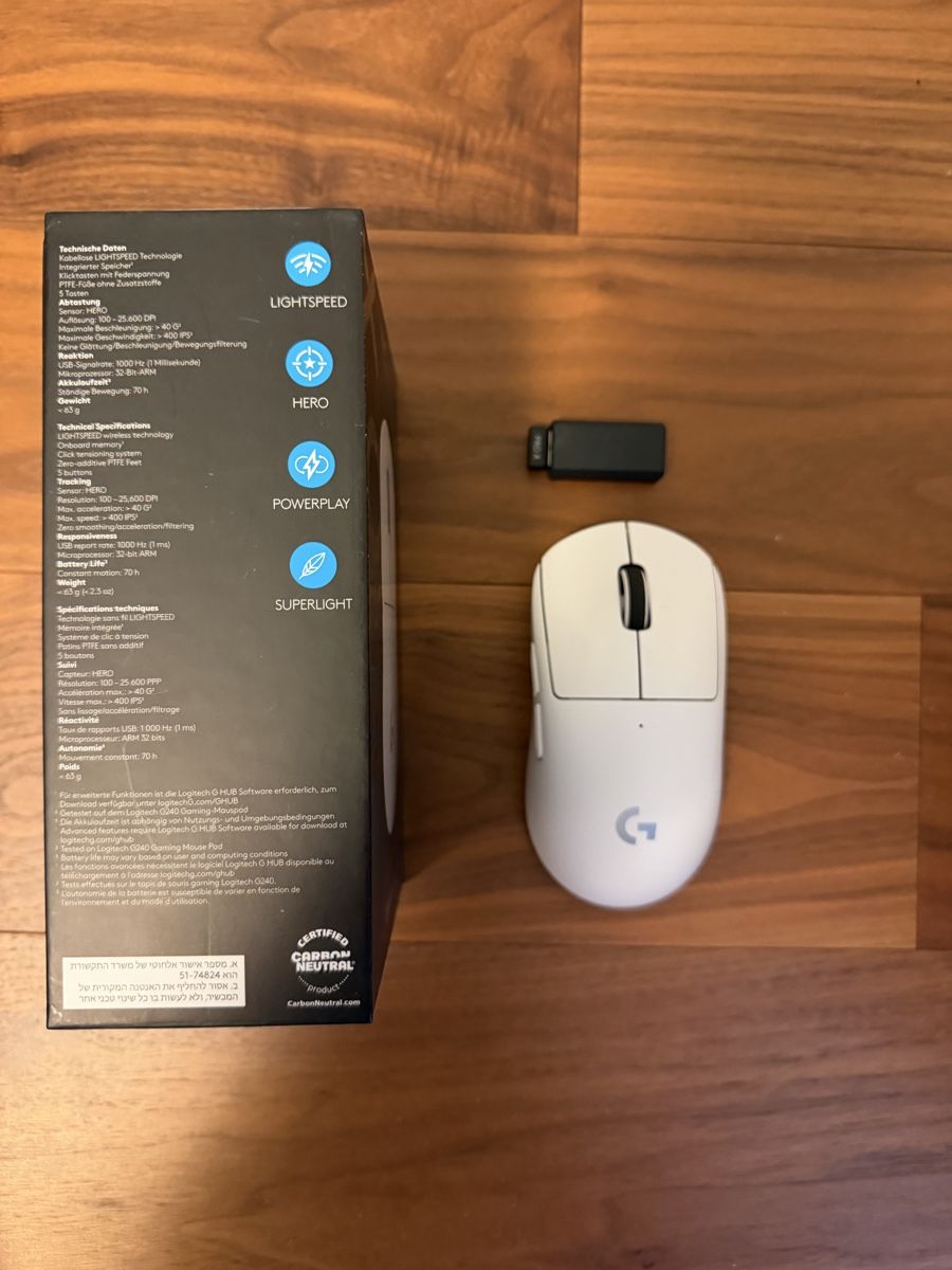 Logitech Souris: Logitech G PRO X SUPERLIGHT Maus Weiss – D'occasion à Teufen AR par Bruno1234 1