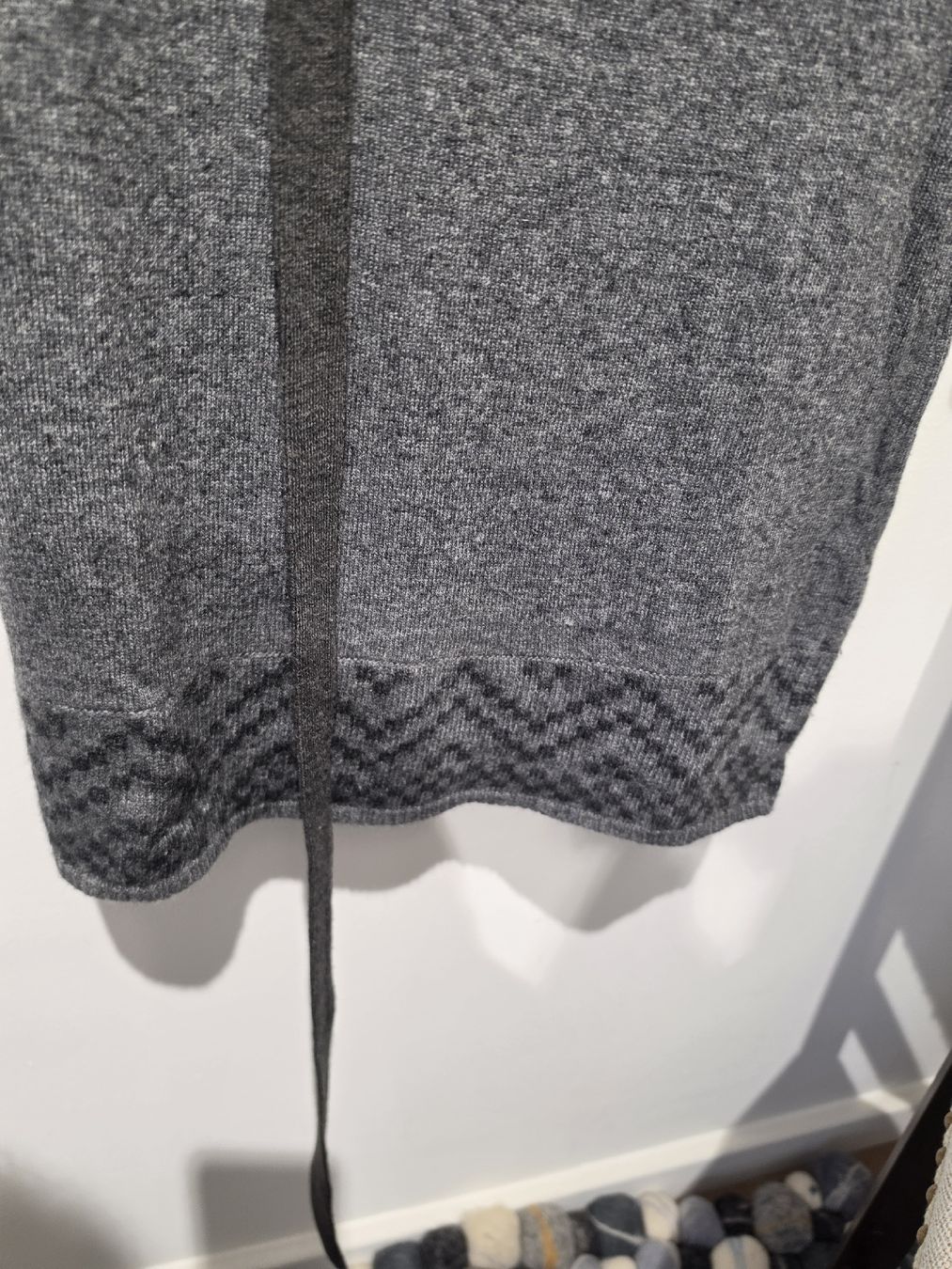 Vestiti: Initial Strickkleid grau mit Schal Grösse 2 Wolle Mix – Usato da Adligenswil venduto da FriedasWelt 2