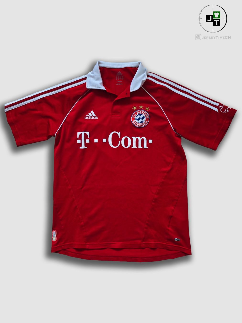 Adidas Canottiere & Pantaloni: BAYERN MÜNCHEN 06/07 TRIKOT – Usato da Lüchingen venduto da Jersey_Time