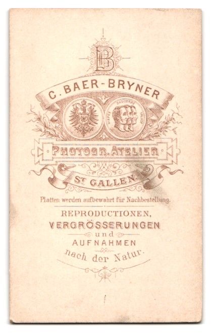 Fotografie & Manifesti: Fotografie C. Baer-Bryner, St. Gallen,  – Usato da Berlin venduto da bartko-reher 1