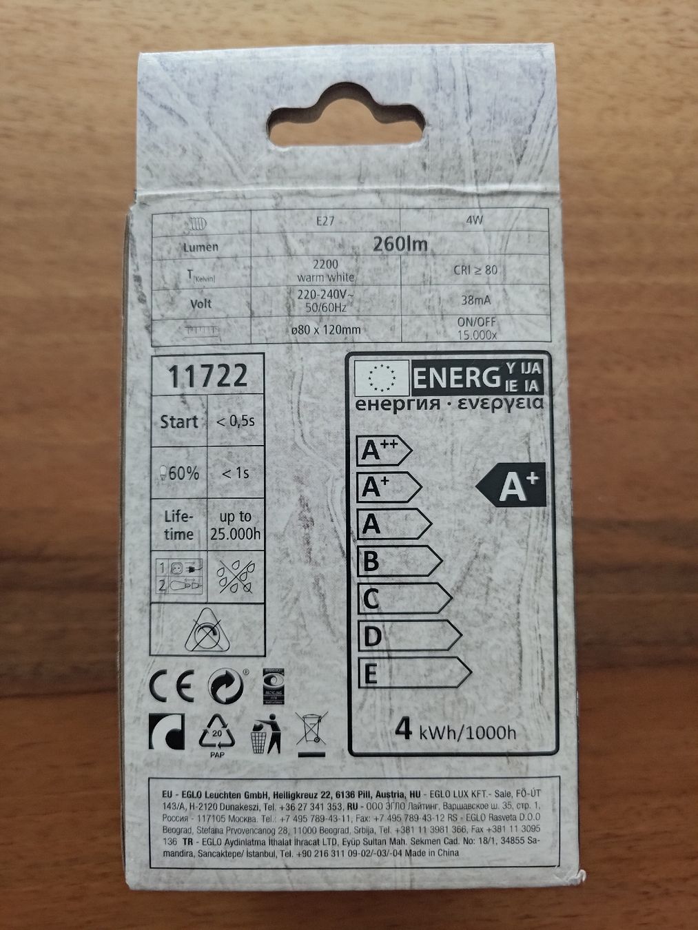 Eglo Lampadari & plafoniere: Pendelleuchte mit Vintage LED Lampe – Usato da Bern venduto da Langhaardackel 5