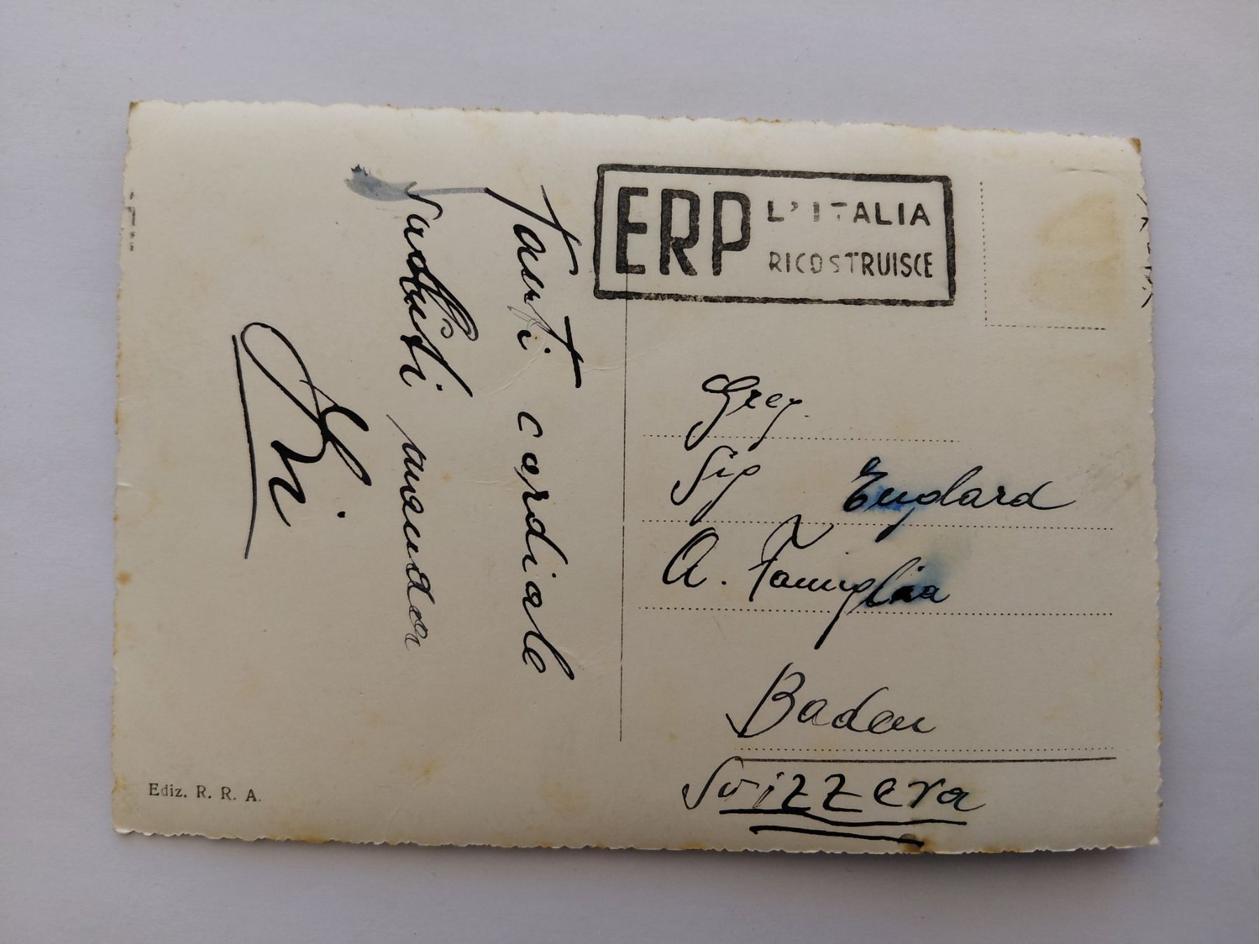 Cartoline postali: Ansichtskarte Ancona Panorama Italien gebraucht – Usato da Wattwil venduto da yburgler 1