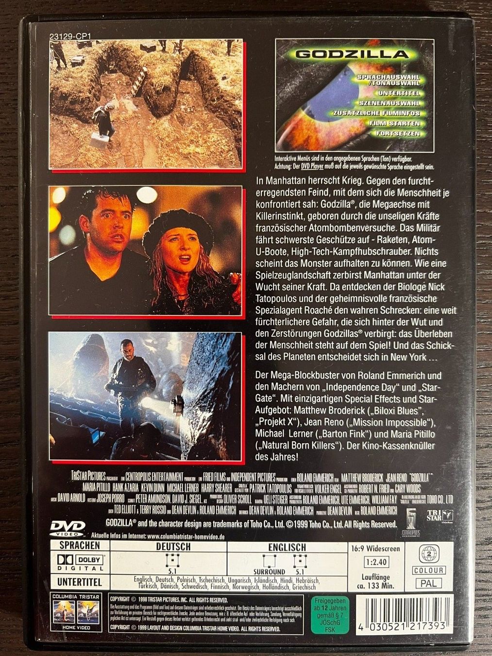 Tous les DVDs: Godzilla – D'occasion à Zürich par FilmFreunde 1