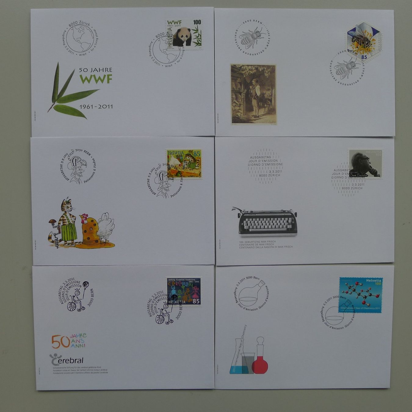 Tutti i francobolli: 2011, FDC Sammlung, total 28 Stück, neuwertig! – Usato da Sursee venduto da Luzernerraute