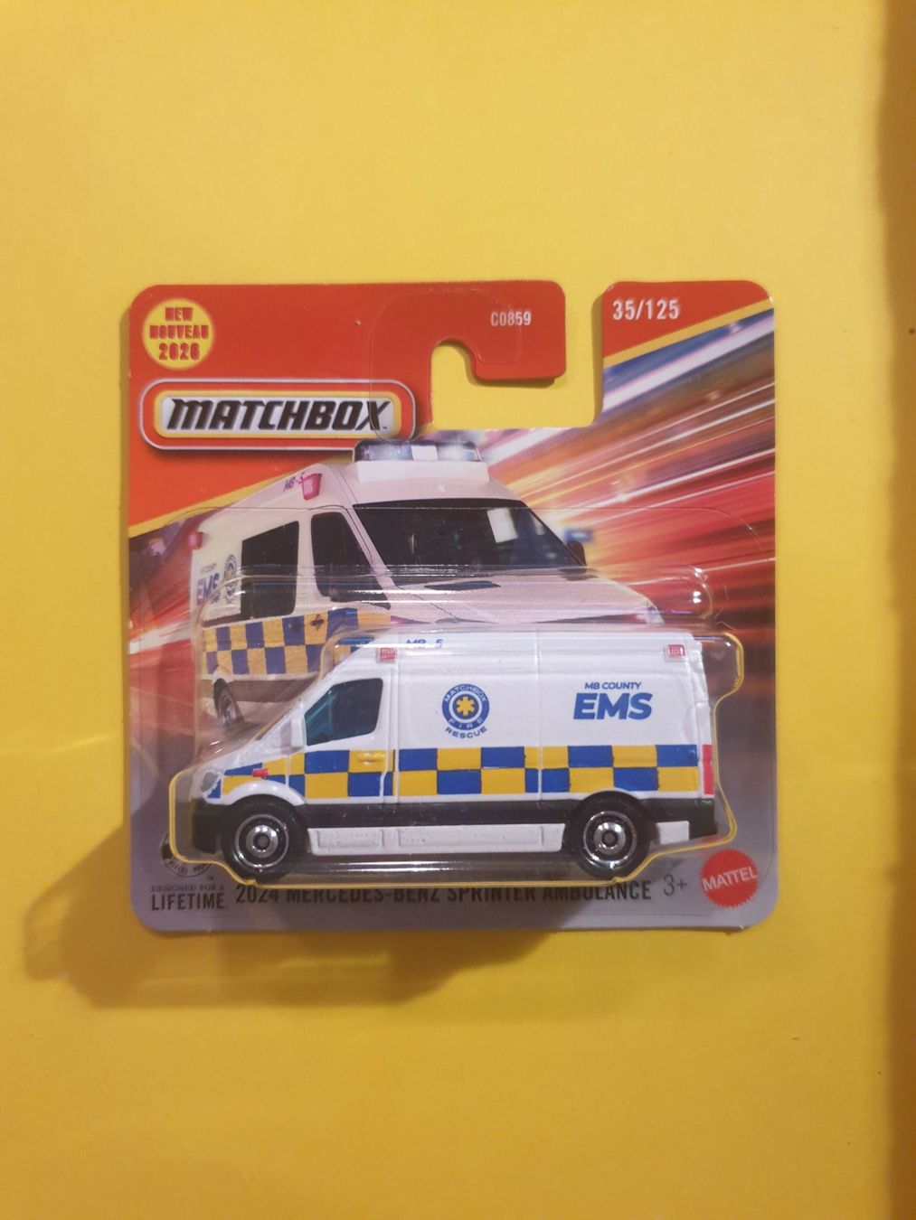 Matchbox Modellini d'auto: Matchbox 2024 MERCEDES-BENZ SPRINTER AMBULANCE – Nuovo e nell'imballaggio originale da Oftringen venduto da Rotor