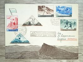 TR80 Enveloppe + Timbre San Marino 1953