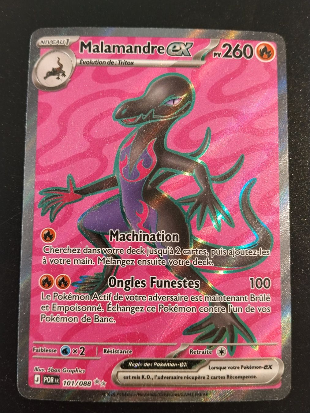 Pokémon Sammelbilder & Trading cards: Pokémon Équilibre Parfait: Malamandre 101/088 FR – Neu (gemäss Beschreibung) aus Palézieux-Village von oufoux08
