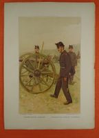 FELDARTILLERIE KANONIER, LITHO 1894