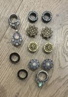 Schmuckset Piercing Tunnel Plugs Ohringe gebraucht