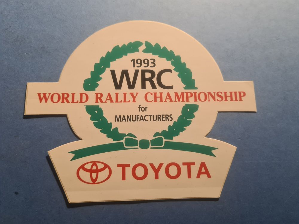 1993 TOYOTA WRC STICKER NEW OLD STOCK VINTAGE (Gebraucht) in Bellevue ...