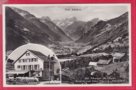 SCHWÄNDI, AUSSICHT VOM HOTEL PENSION TÖDIBLICK, 14.6.1950