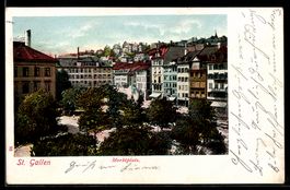 AK St. Gallen, Partie am Marktplatz