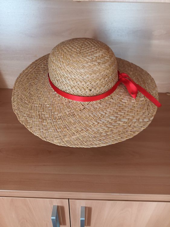 Cappello Di Paglia Pieghevole Da Donna Con Fiocco | Tesa Larga, UPF 50+, Regolabile | Ideale Per Spiaggia, Giardino E Viaggi