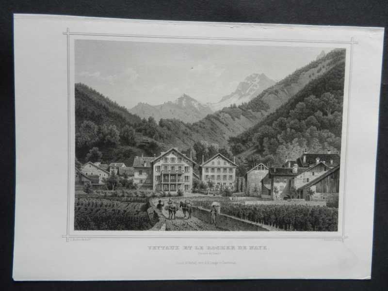 Gravures: Veytaux rocher de Naye – D'occasion à Risch par Rischli15