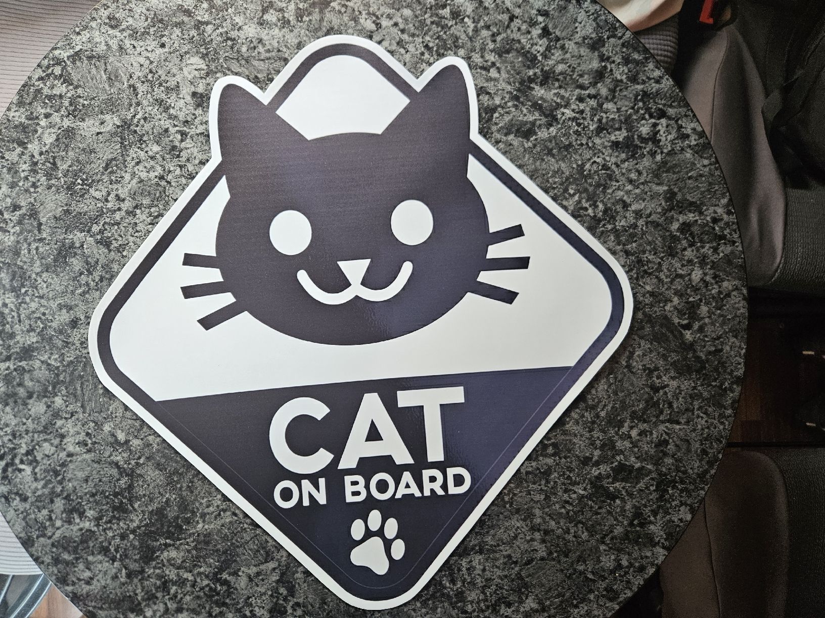 Sticker: Katzenautoaufkleber 🐾 "Cat on Board" – Nuovo e nell'imballaggio originale da Fischbach-Göslikon venduto da pat_725p