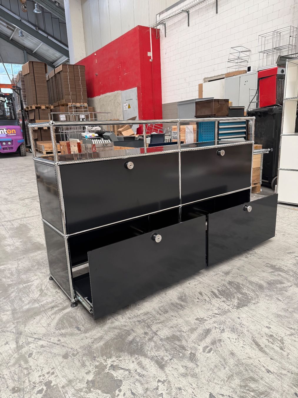 USM Scaffali: USM Haller Sideboard 2x3 Graphitschwarz Top Zustand – Usato da Balsthal venduto da Designhaus.Schmitt 7
