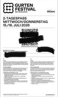 Gurtefestival 2 Tagespass Mittwoch/Donnerstag