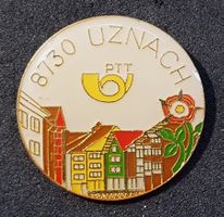 CC159 - Pin PTT Die Post 8730 UZNACH Dorf  Nr. 047/500