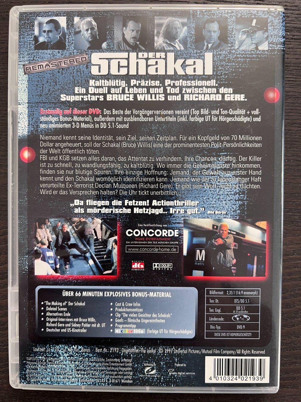 Tutti i DVDs: Der Schakal – Usato da Zürich venduto da FilmFreunde 1