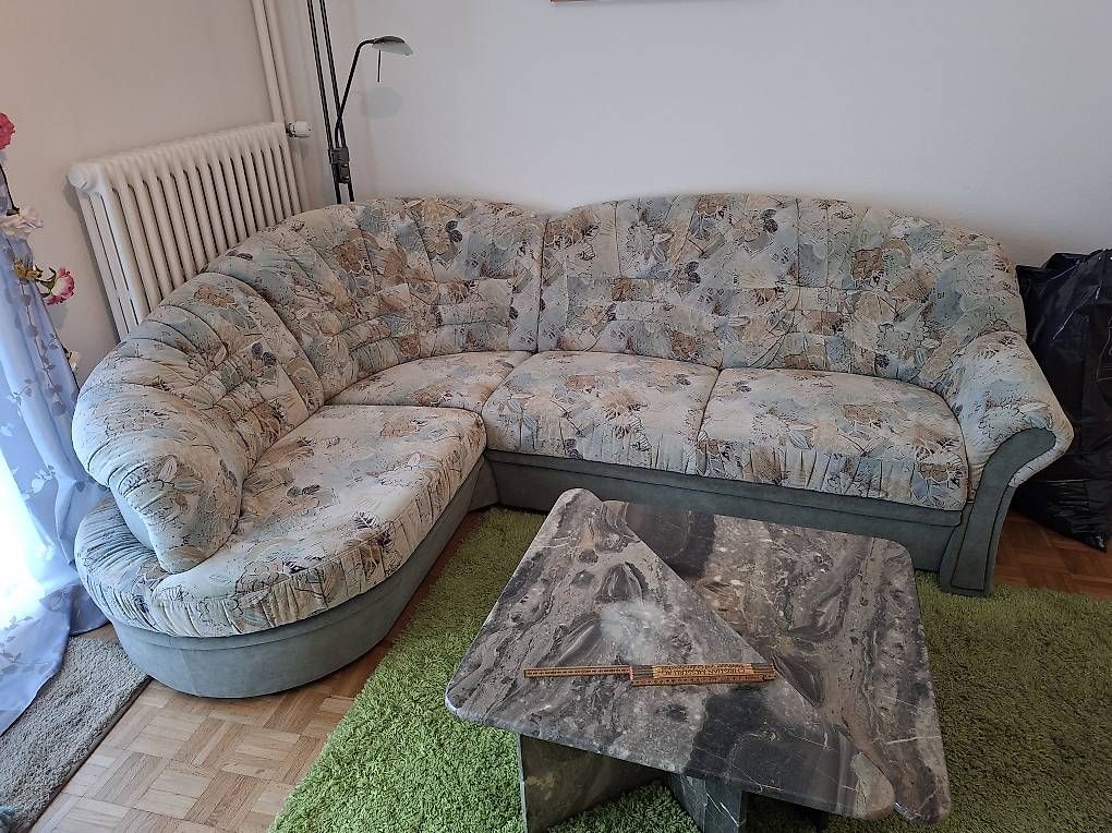 Sofas: Ecksofa ausziehbar mit Bettfunktion, grau
 – Gebraucht aus Wengi b. Frutigen von inf_722z 4