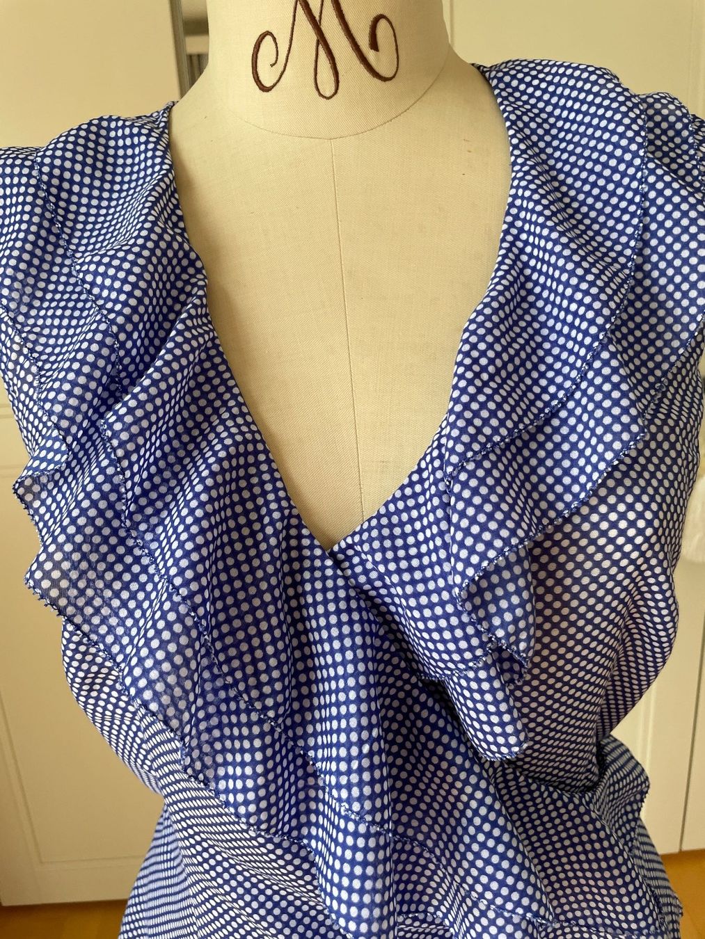 Camicette: Wickelbluse McGregor Gr. 38 blau/weiss – Usato da Münchenstein venduto da ann_2n6y 1