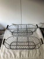 Drahtkorb Set oval mit Holzgriff 2 Stk. gebraucht