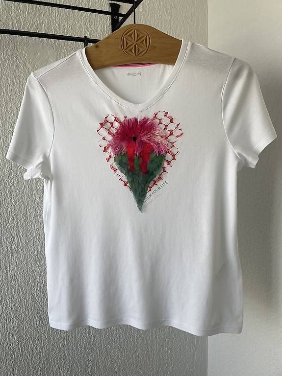 T-Shirts: Marc Cain T-Shirt mit Motiv – Gebraucht aus Meisterschwanden von xX3000Xx