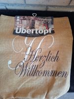 Übertopf Jute Herzlich Willkommen 45x55cm neuwertig