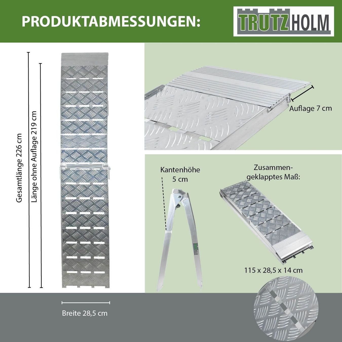 Rampe di accesso: 1x Auffahrrampe Heavy Duty 680kg 226cm – Nuovo e nell'imballaggio originale da Bottighofen venduto da zaap 1