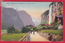 LAUTERBRUNNEN, STAUBBACH UND JUNGFRAU, 12.8.1909