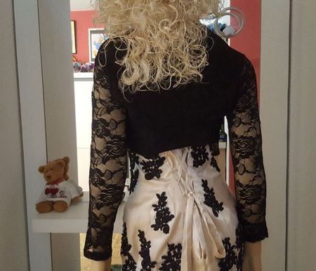Bolero schwarz Spitze Gr. S/M