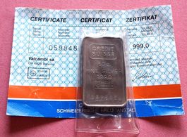 CREDIT SUISSE - 50 GRAMM N° 59848 - OVP - ZERTIFIKAT