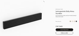 Bang&Olufsen Beosound Stage Black NP CHF 2400.-