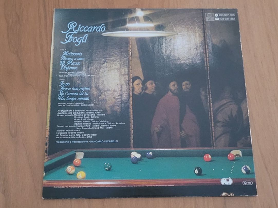 Dischi in vinile: LP Riccardo Fogli – Usato da Martigny venduto da MZ-67 1